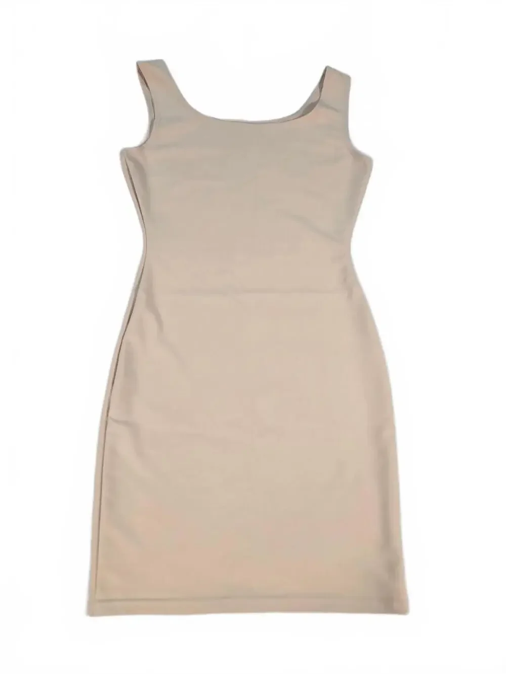 Beige Body Shaper Slip Dress S Quiet Lux Minimalist Bodycon